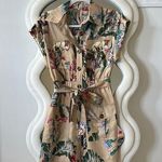Mini floral safari print cargo dress Photo 0
