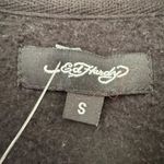 Ed Hardy  Black Snake  Skull Logo Cropped Zip Up Hoodie Sweatshirt SZ S #2290 Photo 7