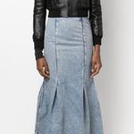 KHAITE high-waisted slim-cut Levine Denim Skirt NEW Photo 1
