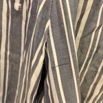 Hollister Ultra High Rise Paperbag Wide Leg Striped Cropped Pants Blue White M Photo 5