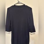COS  Pleated Sleeves Knitted Dress Black Size XS Photo 5