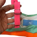 Cupshe  Rib Neon Colorblock Scoop Neck Top & Hipster Bikini NWT Sz L Photo 5