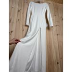 Lulus NWT Romantic Moments White Lace Long Sleeve Dress Open Back Wedding Sz XS Photo 4