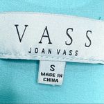 Joan Vass Teal Blue Floral Summer Maxi Dress Size Small Photo 8