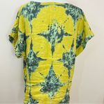 Bella Umbra Tie Dye Linen Top Yellow Blue L Yellow Size L Photo 3