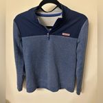 Vineyard Vines Blue Quarter-Zip Sweater Photo 0