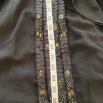 Anthropologie LuPruvia Off shoulder Dress Black Sequin Detail L Photo 4