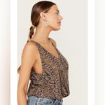 Free People  Multicolor Paisley V-Neck Tank Top Photo 1