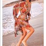 Anthropologie NWT  Farm Rio Mosaic Long Sleeve Maxi Dress XS Photo 2