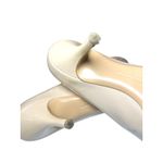 Salvatore Ferragamo  8 beige patent leather peep-toe pumps heels Vara bow nude Photo 7