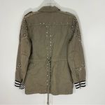Pam & Gela  Striped and Studded Green Jacket Size Small Photo 8