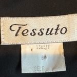 INC Tessuto Black Maxi Cap Sheer Sleeves Dress Slit 18  On Side Sz 6 Zip … Photo 7