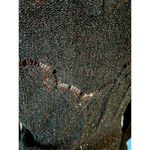 sweater lace V black red blue metallic Size L Photo 2