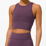 Lululemon  Power Pivot Tank Size 8 *Everlux - Grape Thistle Photo 0