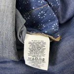 Pilcro Anthropologie  and the Letterpress Size 2 Belted‎ Blue Denim Romper Photo 13
