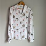 Ted Baker  Simma Floral Printed Woven Shirt in White - Size 6 Photo 1