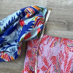 Farm Rio NEW  Mixed Birds Puff-Sleeve Smocked Crop Top Photo 6