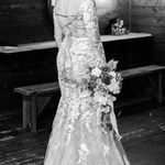 Sherri Hill Long Sleeve Lace Wedding Dress Photo 4