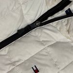 Tommy Hilfiger White Quilted Down Vest Size M | Classic Preppy Layer Photo 6