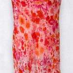Heart Soul Early 2000's Asymmetric Pink Orange Floral Handkerchief Mesh Skirt S Photo 0