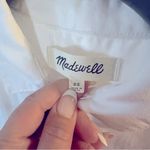 Madewell Courier Shirt oversized white short sleeve buttondown cotton shirt, XS Photo 1