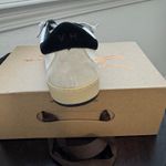 Vintage Havana NEW  Gigi Leather Sneakers Tennis Shoes White/Black Star Size 7.5 Photo 4