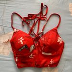 Jenn Lee Red Tie Back Halter Size XS Photo 4