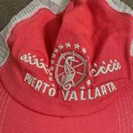 Free People  Puerto Vallarta Pink Coral Ivory Adjustable Trucker Hat OS Photo 1