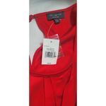 The Limited  Size L Gogi Berry Red Sleeveless Crossover Ruffle Blouse Photo 4