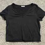 Black Cropped Tee Size M Photo 0