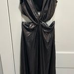 Petal and Pup  Metallic Silver Maxi Dress Photo 1