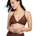 Kona Sol  bikini Swimsuit Women's Medium Brown Black Animal Print Swimwear Photo 0