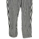 Sans Souci NWT Striped Lightweight Satin Feel Trouser Ankle Pant XL Black White Photo 8