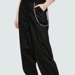I am gia NWOT I.AM.GIA Cobain Chain Black Jogger Pants Size Large NO CHAIN Photo 7
