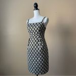 The Limited  | Black Metallic Gold Medallion Cocktail Dress Sz 6 Photo 2