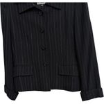 Kasper for A.S.L. Women's Size 6 Pinstripe Blazer Professional Casual Black Photo 9