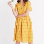 Madewell Scalloped Eyelet Midi Dress Size 4 Photo 0