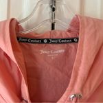 Juicy Couture NWOT  Peach Ripstop Oversized Wind Hoodie Jacket Size Large Pockets Photo 6