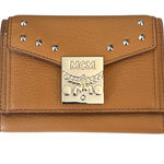 MCM Patricia Trifold Studded Wallet Photo 0