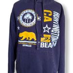 Huntington Beach California CA Navy Blue Pullover Hoodie Bear Photo 0