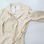 superdown Chantel Faux Leather Romper in Bone Small Photo 14