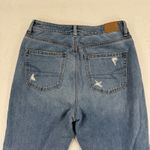 American Eagle Womens‎ Size 8 Medium Wash Ripped Knee Mom Jeans Comfort Stretch Blue Photo 13