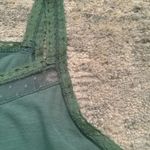 Elle Green Tank Top with Lace Size XS Photo 4
