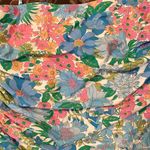 J.Crew  Floral Bandeau Swimsuit size 12 Blue Multi Removable Halter Photo 4