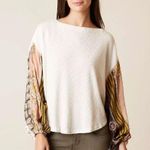 We The Free  FREE People Blossom Thermal Top oversized waffle knit long sleeve XS Photo 4