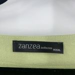 Zanzea Womens Floral Embroidery Short Sleeve Gauzy Tunic Top Light Green Sz 3XL Photo 3