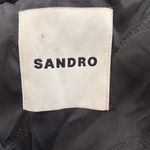 Sandro  Ronald Jacket Black With Gold Hardware. Corduroy Accents. Photo 8