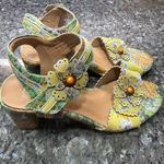 NWOT L’Artiste Spring Step Voguesh Women's Sandals / US size 7.5 / EU 38 Yellow Photo 4