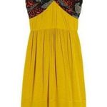 Burberry Prorsum Yellow Green 100% Mulberry Silk Dress NWOT Photo 0