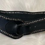 Free People  Black Leather Studded Belt size medium Photo 0